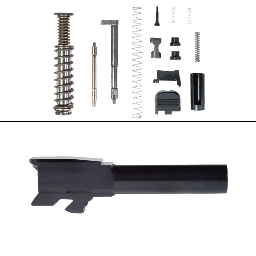 G43 Starter Kit: Glock 43 Flush Cut Crown Barrel + ELD Performance G43 ...